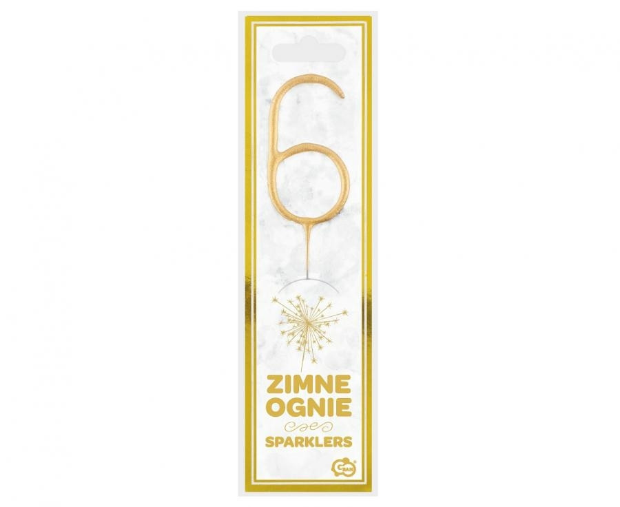 Złota cyfra 6 (zimny ogień ) CS1921S-6 GoDan